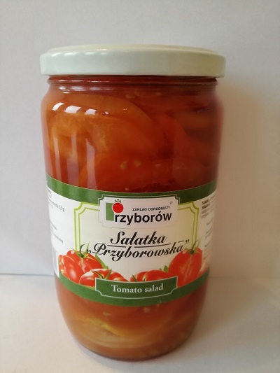 I will sell Przyborowska salad from my own tomatoes, packed in jars