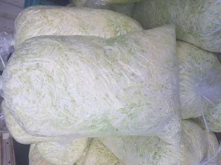 Fresh planed cabbage for sale. 10 kg / bag