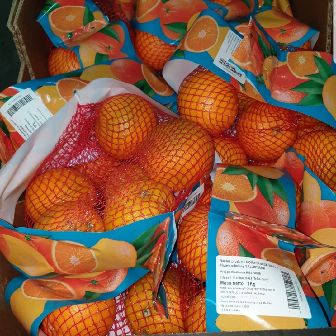 Orange net, net weight 1kg