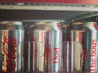 We offer coca cola 330 ml and Red Bull
