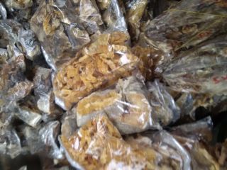 Stock Fish available. Edible dried fish. It's tasty and