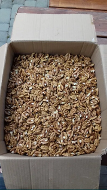 Dried, shelled walnuts