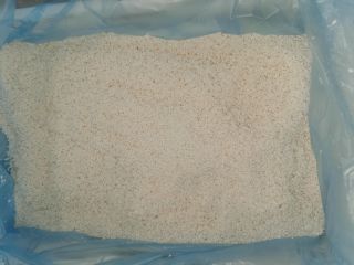 raw or cooked rice after sushi production.