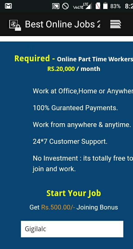 Earn Rs.25000/- per month - Simple online Jobs - Are You Looking for Home-Based Online Jobs? - Are You a Student, Housewife, jobseeker ? - Are you ready to