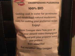 Dried. Oyester. Mushrooms 100% bio