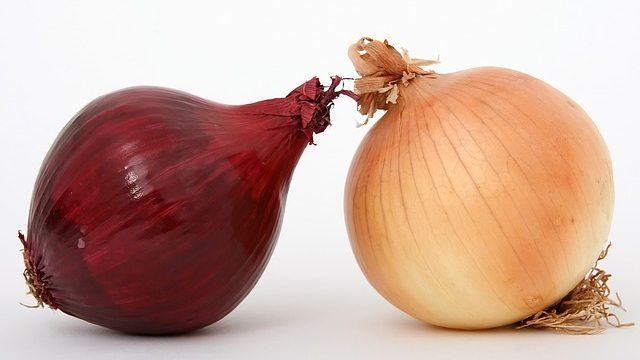 Red and white onions from Greece Thessalia produce by local Farmers