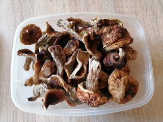 I will sell dried porcini mushrooms and buttermilk. Harvest