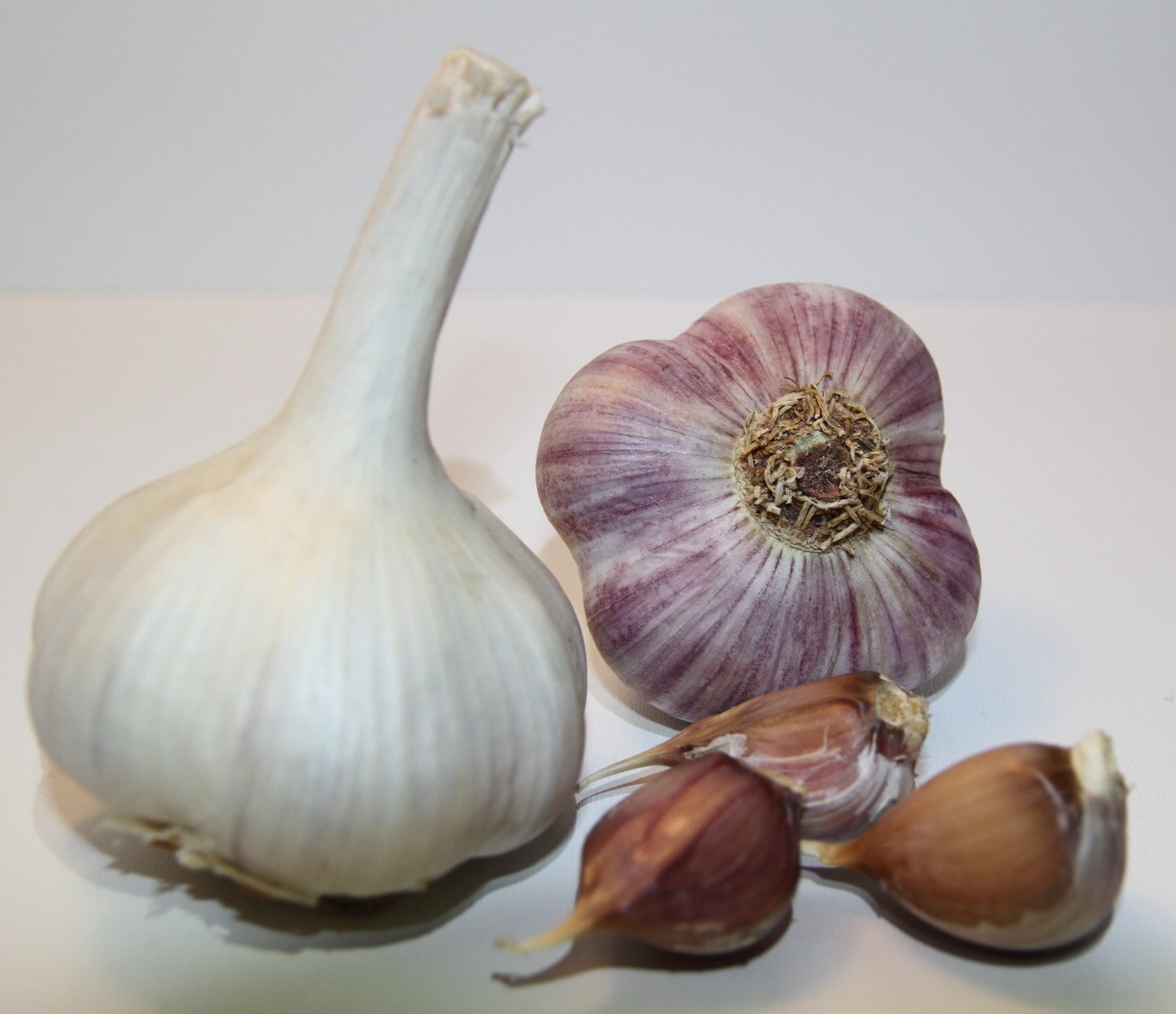 Fresh garlic of the Lyubasha variety