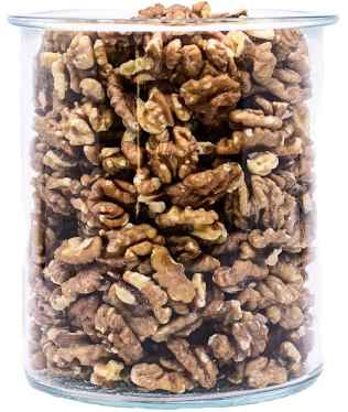 Freshly shelled, organic walnuts
