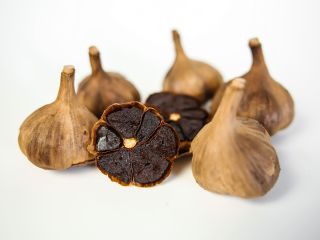 We sell retail and wholesale black garlic (fermented) from
