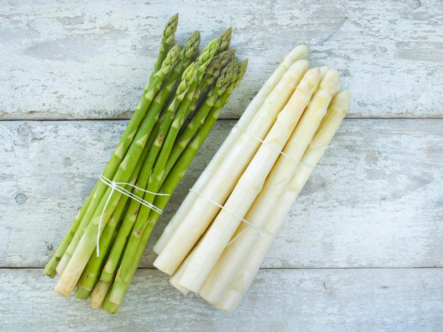 Our selection is diverse, starting with green and white asparagus
