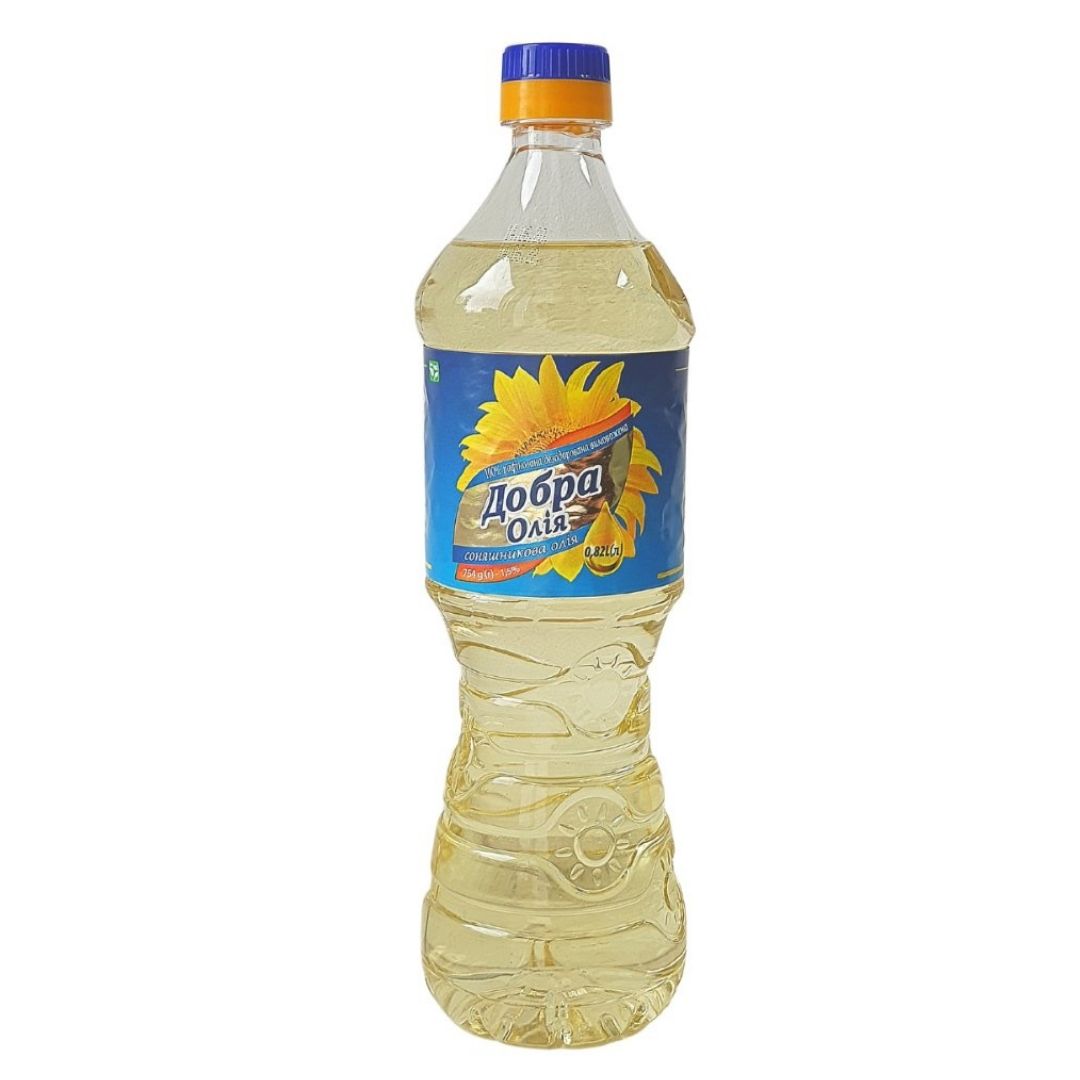 BOTTLE 840 ml BOTTLE 840 ml Sunflower refined oil Volume: 840 ml Net weight: 770 g Shelf life: 24 month (8°С - 20°С) Refined deodorized sunflower oil