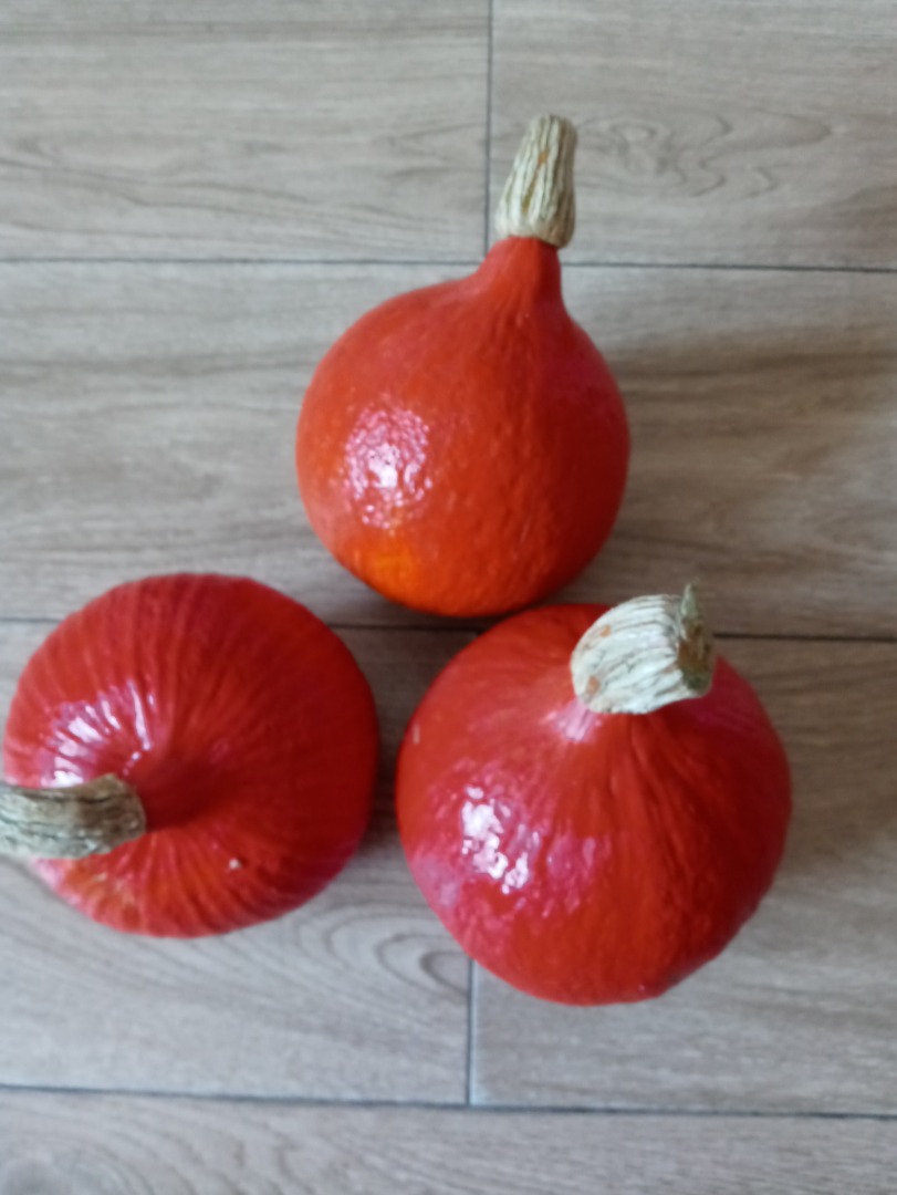 I will sell Hokkaido Orange pumpkins, Małopolska, Chrzanów poviat, weight from 0.80 to 2 kg
