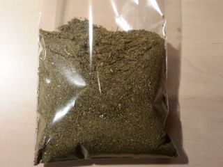 Hemp biomass ready for CBD extraction for sale. shredded,