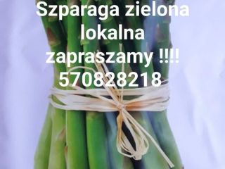 Ich werde frischen grünen Spargel verkaufen