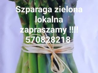 Ich werde grünen Spargel aus meiner eigenen Landwirtschaft verkaufen.