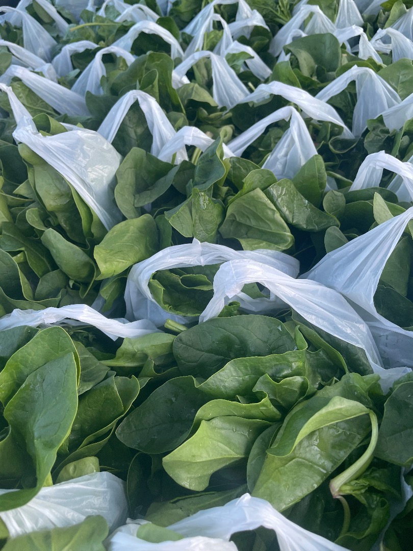 I will sell organic spinach of my own production, not sprayed