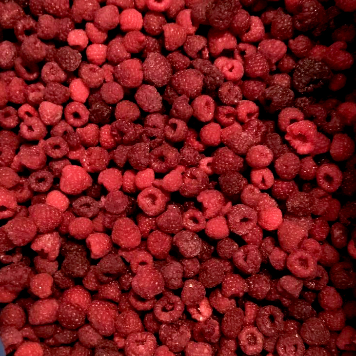 Frozen raspberries