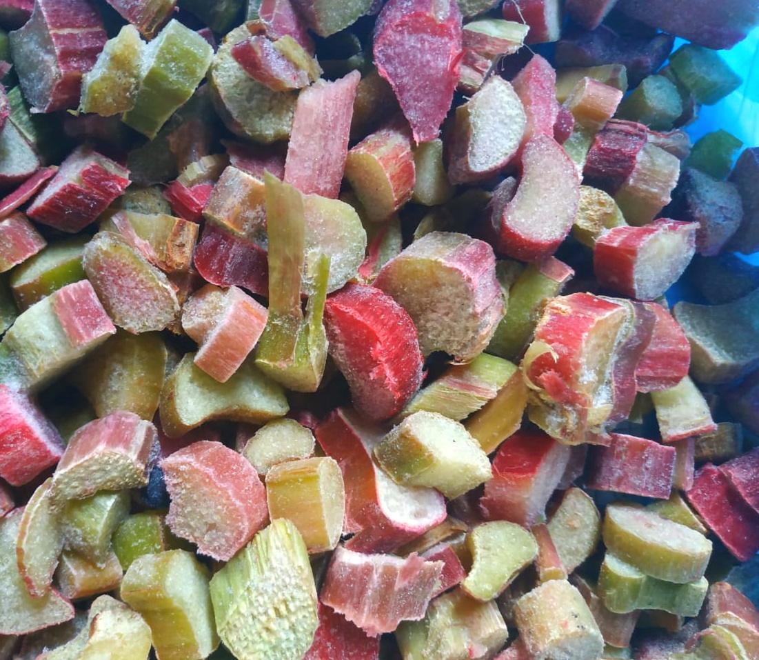 Frozen rhubarb