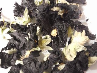 Black hollyhock from seasonal cultivation harvest 2022