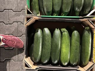 I will sell courgettes in any packaging, transport possible