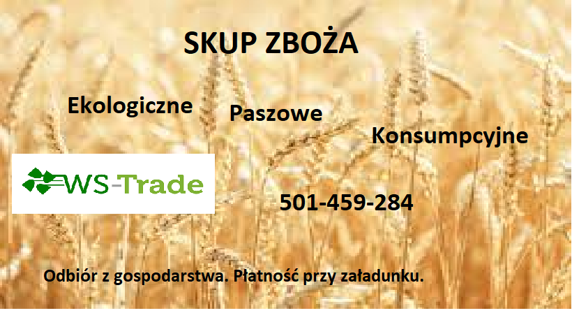 I will buy corn, lupins, oats, peas and other grains