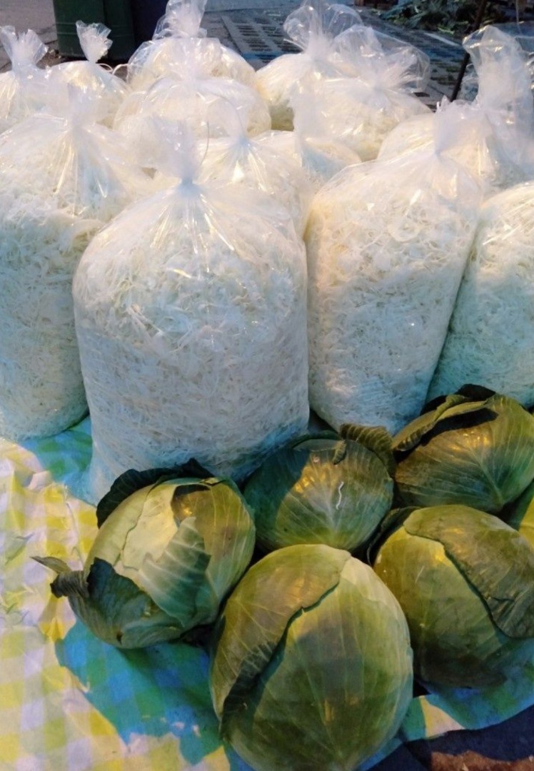 I will sell shredded cabbage for pickling