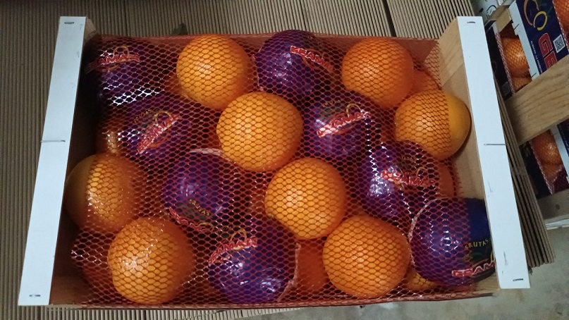 I offer oranges straight from sunny Spain
