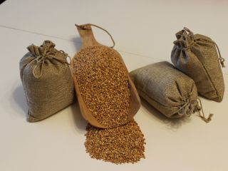 Certified organic buckwheat groats - lightly roasted. From our