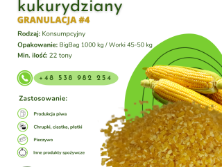 CORN GRIT We offer corn grits #4, #5 and
