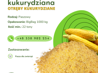 Cornmeal (corn bran) We offer cornmeal (often called bran)