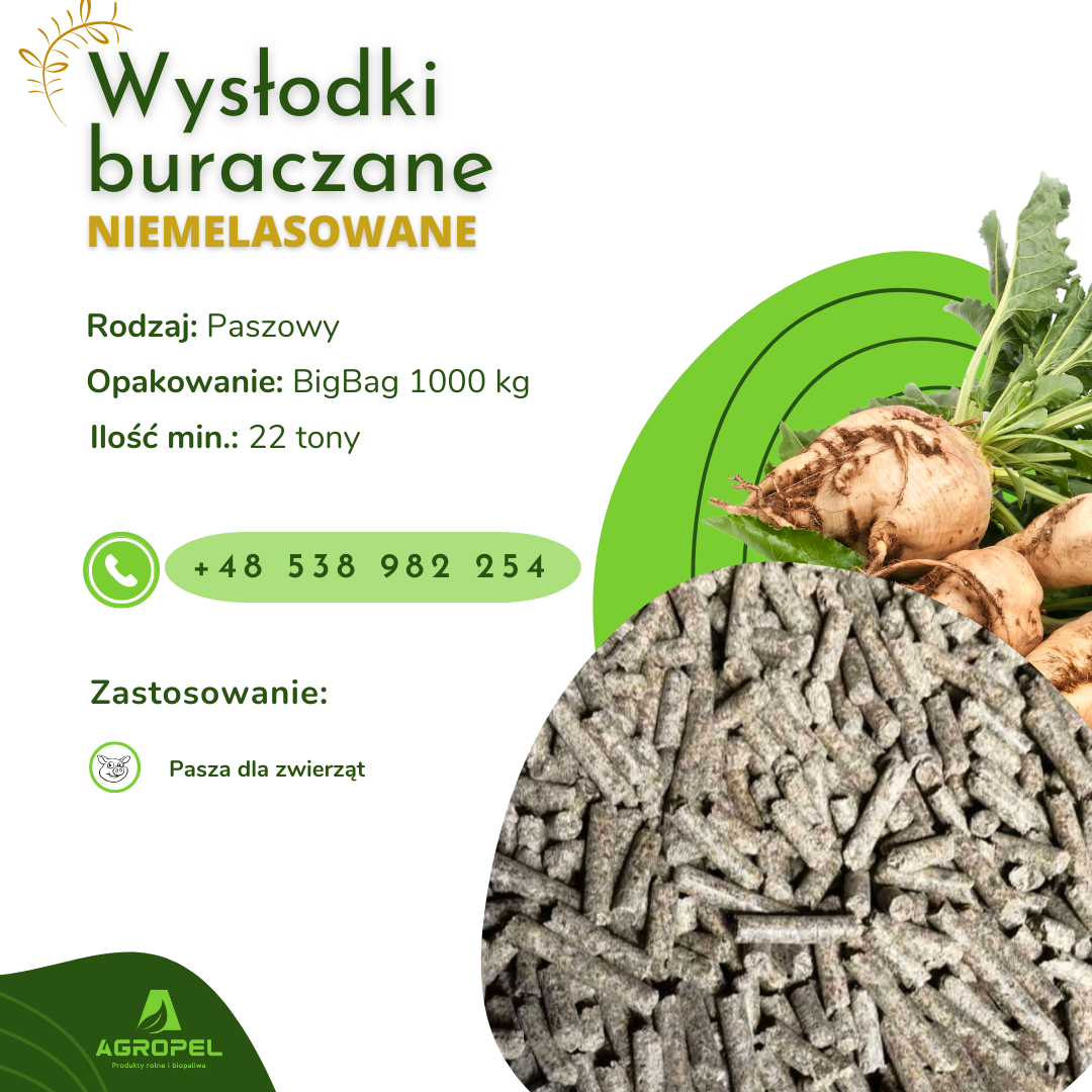 Beet pulp, unmolassed We offer beet pulp from this year's campaign for sale