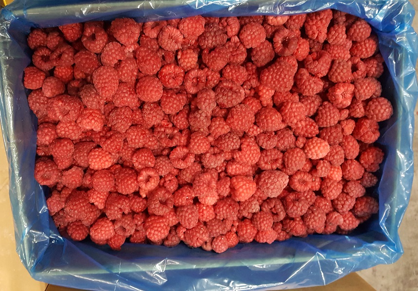 I will sell whole frozen raspberries and grits in various quality classes