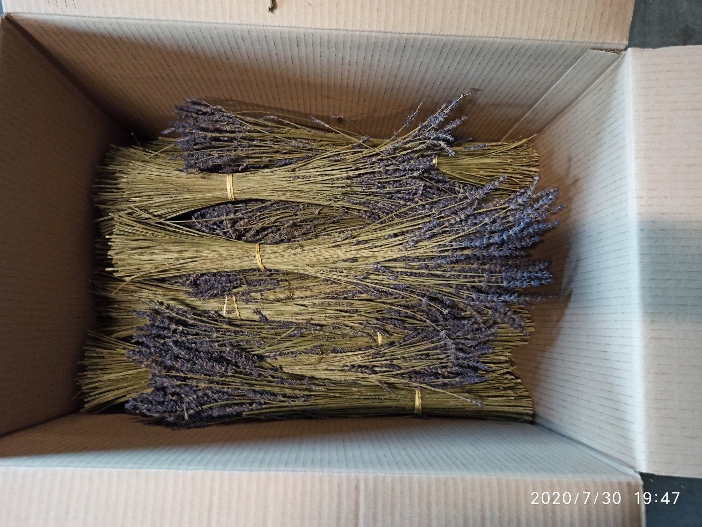 Lavender Dried bouquets pallet quantities