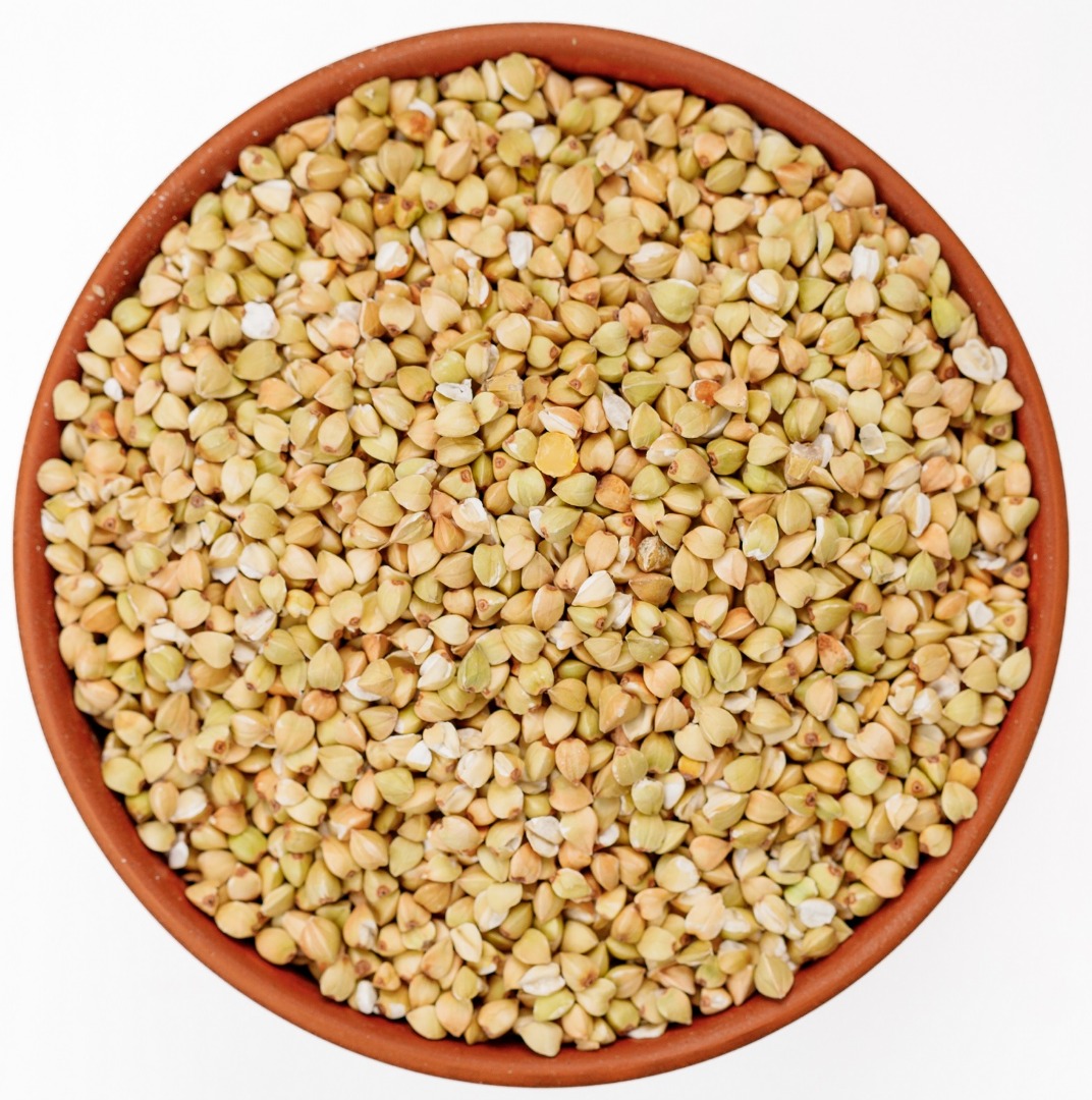 We offer split yellow peas, green buckwheat, millet