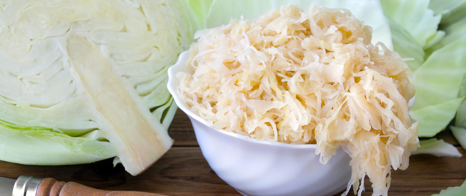 Sauerkraut currently in fermentation tank