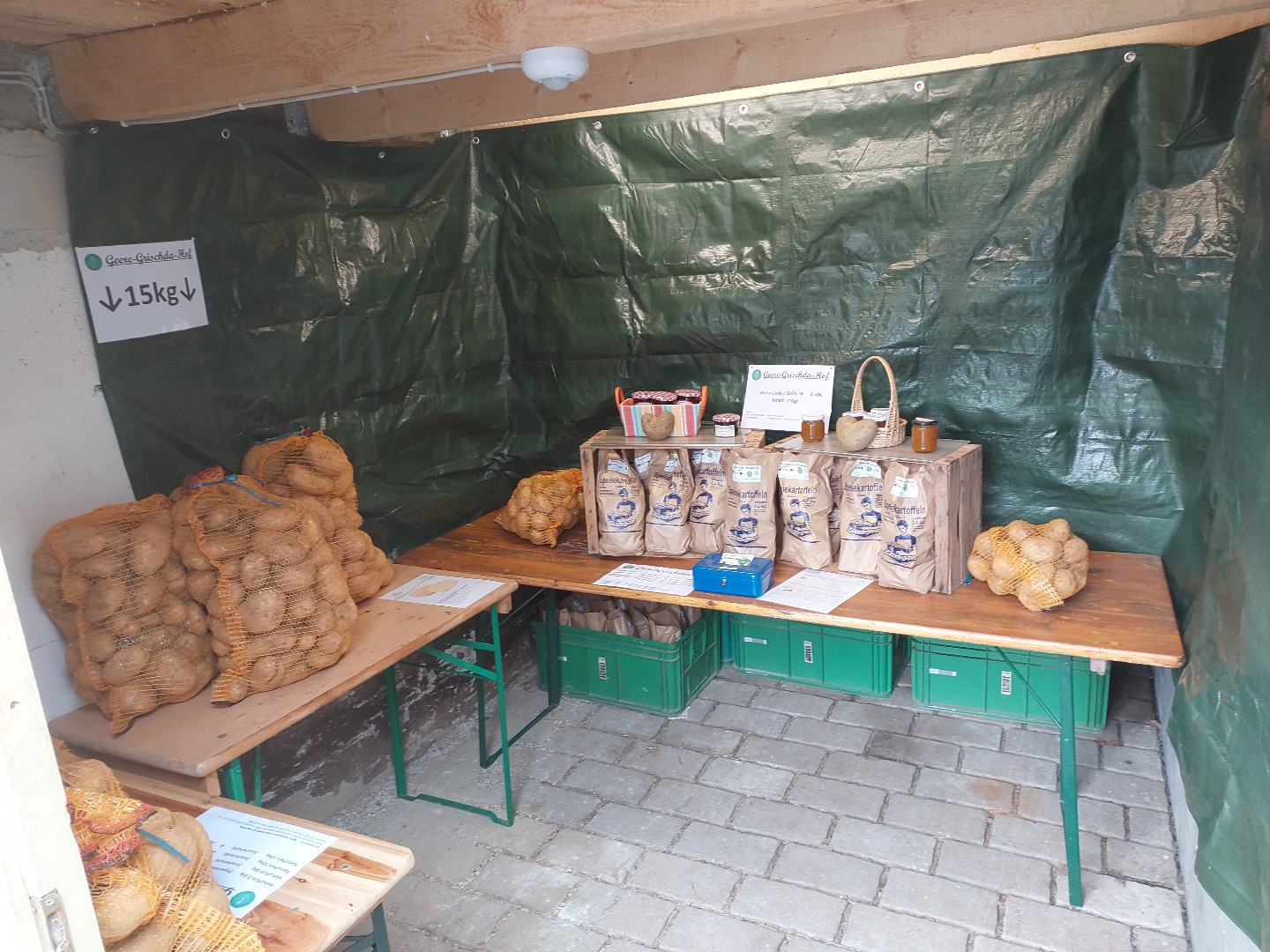 Sell potatoes of the Agria variety, sorted and packaged as desired