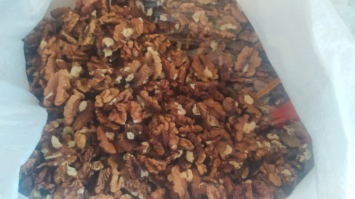 Nuts in shell and walnut kernel