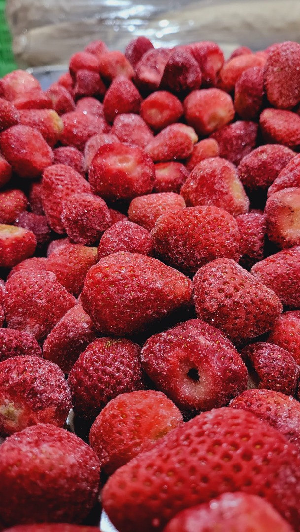 I will sell a frozen Polish strawberry without a stalk