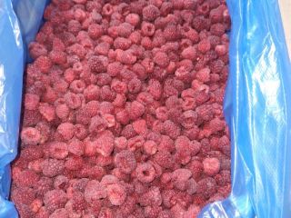 Frozen raspberries for sale. Country of origin - Ukraine.