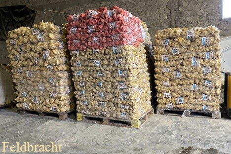 We have 125 tons german yellow potatoes in stock, packed in 10kg nets