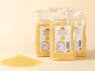 Cous cous groats from wheat, the so-called Grano durum,