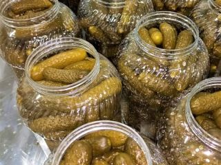 I sell cucumbers pickled in brine, whole or sliced,