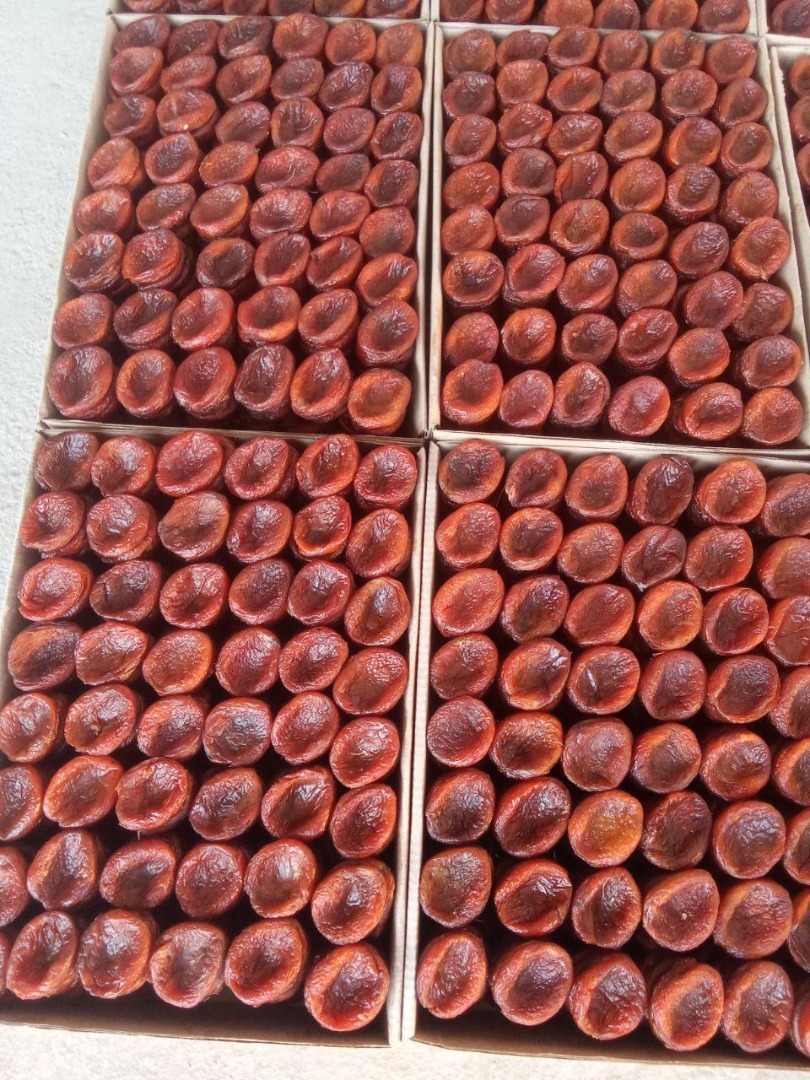 Dried Natural Apricot Packing box 5 kg / 1 kg Price - 2.8$ kg #apricot #driedapricot Export from Uzbekistan
