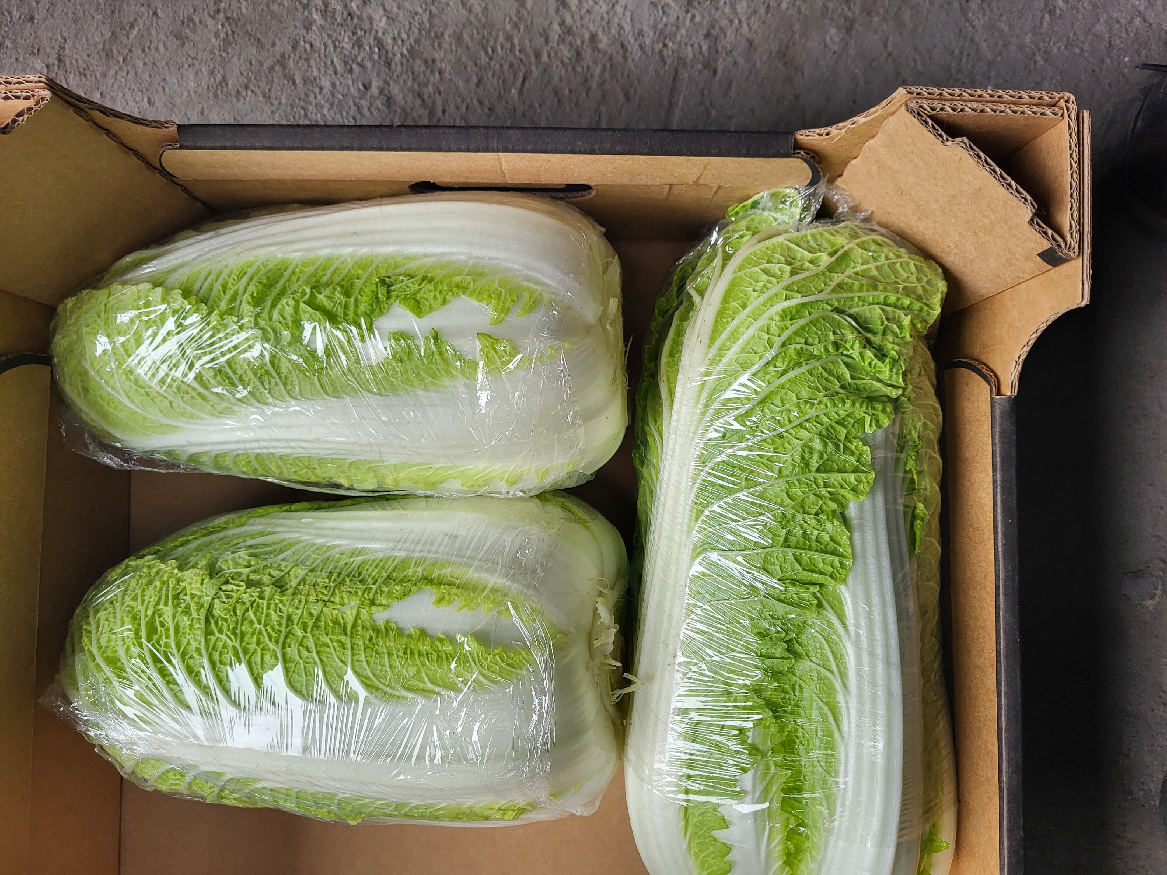 Chinese cabbage without residues of research