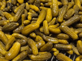 I will buy pickled cucumbers in brine. Size from