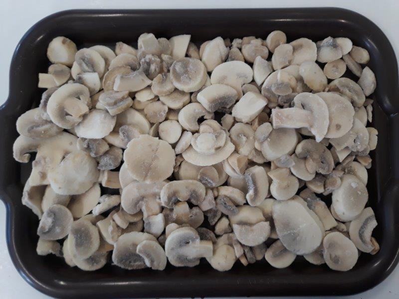 I'm selling frozen mushrooms in slices, cubes, or grits