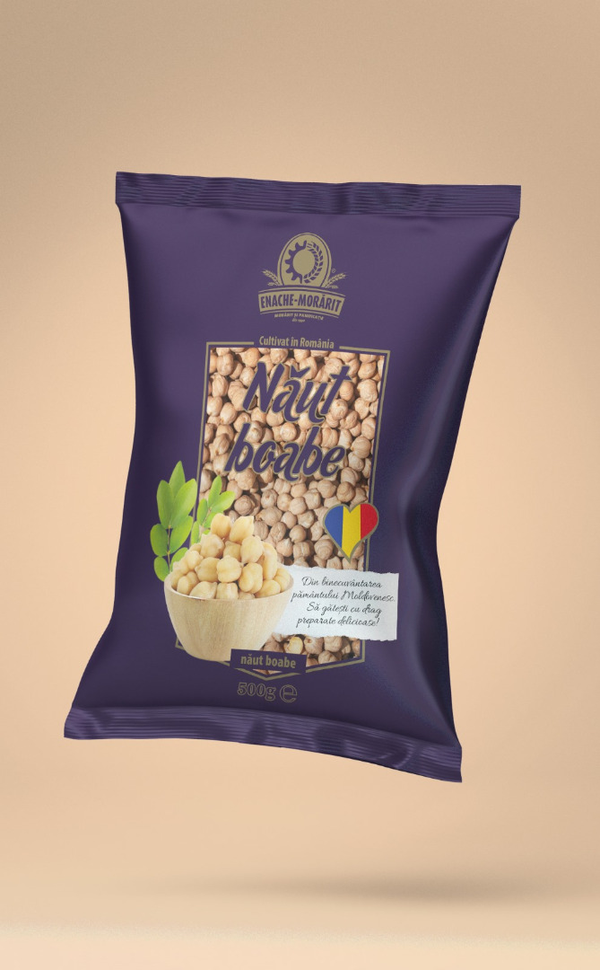 selected chickpeas 99%, 0.5kg bag, cardboard boxes 16 pcs in a box