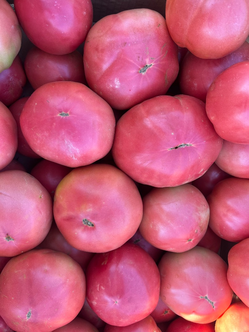 We offer pink tomatoes