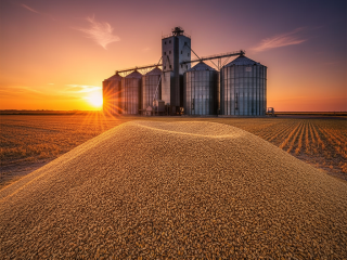 Protein content % (in dry matter) storage silo 1)